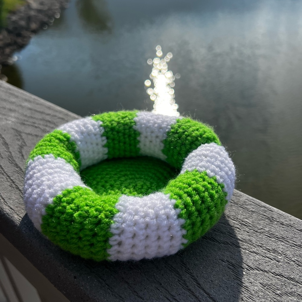 Hand Crocheted Summer Pool Floaty Coaster! - Picture 13 of 17